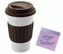 GoPromotional - Cafe Takeaway Mug - Brown