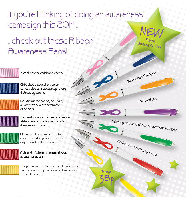 Product Spotlight: NEW Ribbon Pens for Awareness