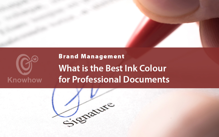 What is the Best Ink Colour for Professional Documents