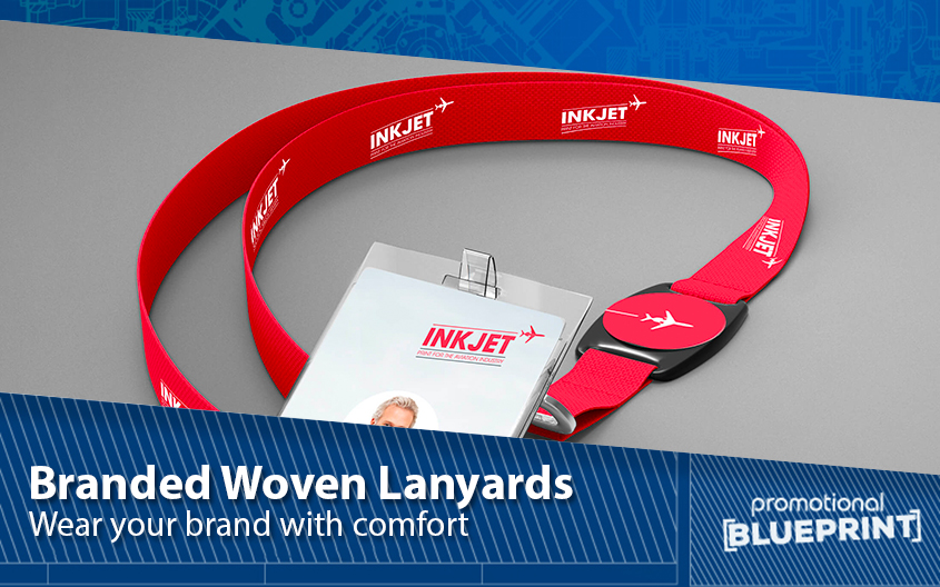Branded Woven Lanyards – Wear Your Brand with Comfort