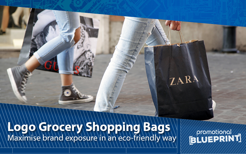 Eco-Friendly Way with Logo Grocery Shopping Bags